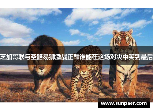 芝加哥联与圣路易狮激战正酣谁能在这场对决中笑到最后